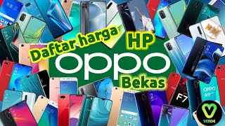 Daftar harga HP OPPO BEKAS [upl. by Ecnarf215]