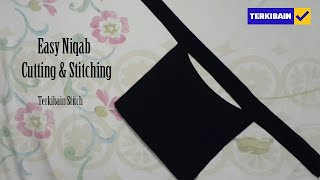 Niqab cutting and stitching  Hijab Cutting And Stitching In Urdu hindi with English Subtitle [upl. by Vida835]