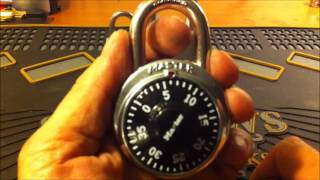 20 Decoding a Dial Combination Master Pad Lock The fast and easy way [upl. by Anelaj]