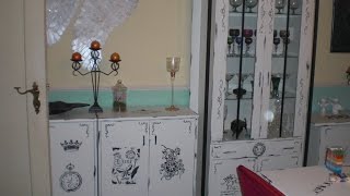 Schränke neu streichen  unser neues Esszimmer how to do shabby chic hand paintet [upl. by Lough]