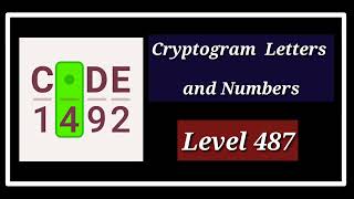 Cryptogram Level 487 Solution Walkthrough [upl. by Bradney715]