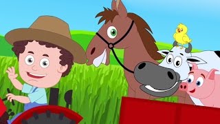 Old MacDonald Had A Farm  Farm Song  Nursery Rhymes  Kids Songs  Baby Rhymes [upl. by Rabkin]