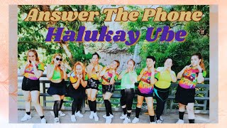 ANSWER THE PHONE X HALUKAY UBE  ZUMBA FORALL TIKTOK VIRAL  DANCEWORKOUT FITNESS wZIN RACHELLE [upl. by Groscr863]