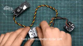 Setting a Hitec Digital Servo to 180° travel [upl. by Pas]