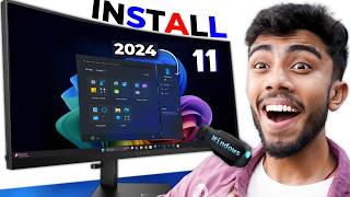 Windows 11 Installation step by step🔥 Latest 24H2 AI Version Stop Using Fake Version⚡ [upl. by Nikola811]