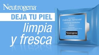 Piel limpia y fresca con Toallitas desmaquillantes Neutrogena® [upl. by Alinna278]