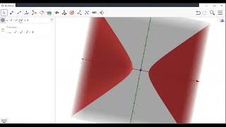 Hiperboloide de una y dos hojas a través de GeoGebra [upl. by Gracia]