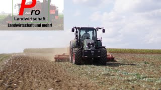 Fendt Vario 516 bei der Arbeit mit der ScheibeneggeFull HD [upl. by Nnayram]