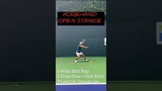 Open Stance Forehand Technique with Coach Dabul  Tennis Pro  ATP Tennis Training [upl. by Gunthar]