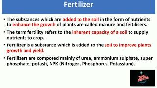 Unit  1  Fertilizer  Chemistry  Tnpsc [upl. by Nidia601]