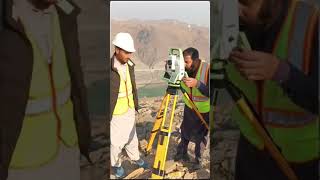 Traverse Survey Jointly using Leica ts16 At Hydro Power Project  Lecia Total Station ts16 leicats1 [upl. by Halle793]