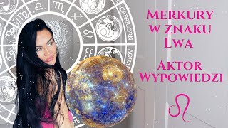 Merkury w znaku Lwa â™Śđź—Ł Aktor wypowiedzi znakizodiaku merkury lew astrologia gwiazdologia [upl. by Anwahs]