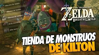 Tienda de monstruos de Kilton  The Legend of Zelda Breath of the Wild  Guía [upl. by Neyuq]