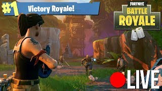 Fortnite Battle Royale Solo wins en andere fratsen  GameMeneer Livestream 512018 [upl. by Welbie]