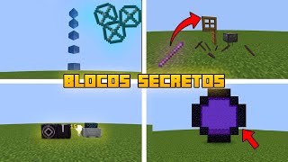 10 BLOCOS SECRETOS NO MINECRAFT 120 Java e Bedrock [upl. by Pelpel]