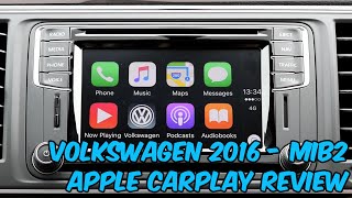 Volkswagen Apple CarPlay FULL Review  Discover Media MIB2 [upl. by Nihahs]