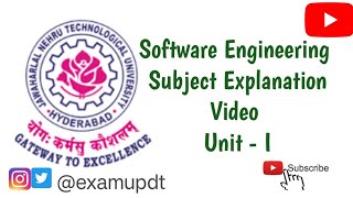 Software Engineering Full Subject Explanation Video  Unit I  Computer Science Engineering [upl. by Aimit68]