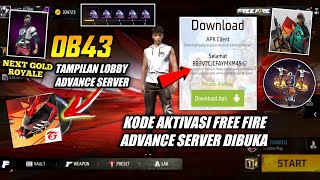 SUDAH DIBUKA‼️CARA DOWNLOAD ADVANCE SERVER FF 2024  KODE AKTIVASI FREE FIRE ADVANCE SERVERDLL [upl. by Eneri]