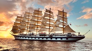 Royal Clipper “Sunset Sailing at Soufiere St Lucia” [upl. by Tillie396]