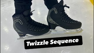 Figure Skating Twizzle Sequence… fypシ゚viral figureskating [upl. by Nitsej]