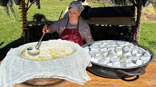 Homemade Food Cooked In The Mountain Village Of Azerbaijan Always Delicious And Calm [upl. by Peckham]