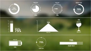 Percentage Infographics After Effects Template [upl. by Abigail]