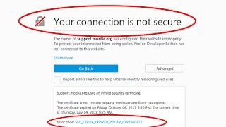 Solución error certificado confianza en Firefox secerrorunknownissuer secerroruntrustedissuer [upl. by Korman411]