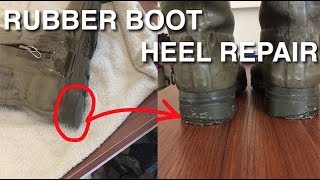 How To Fix Unevenly Worn Boot  Shoe Heels  Repair Hunter Aigle Wellies [upl. by Neukam]