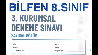 BİLFEN KURUMSAL DENEME3 110 [upl. by Grindlay]