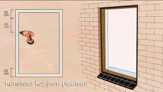 Oude kozijnen vervangen en kunststof kozijnen plaatsen  instructie [upl. by Parsifal]