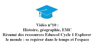 10 Histoire géographie EMC  Documents Eduscol C1 Explorer le monde [upl. by Rem]