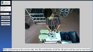 UN56 P21 Worker Skeleton Tracking with Intel RealSense Depth Camera D455 [upl. by Sheffie70]