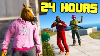 Surviving 1M Bounty For 24 Hours In GTA 5 RP [upl. by Crystie288]