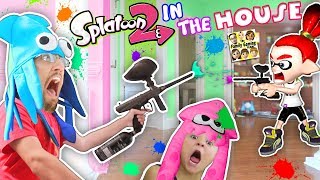 SPLATOON 2 in the HOUSE Paintballs EVERYWHERE FGTEEV Mom vs Dad vs Chase [upl. by Arvad656]