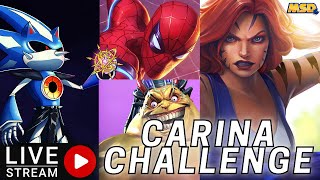 New Carinas Challenges Double Spidey Tigra and Mojo  Marvel Contest of Champions [upl. by Nahn]