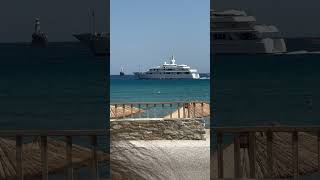 goulandris saying good bye hora andros ship yacht [upl. by Alesiram]