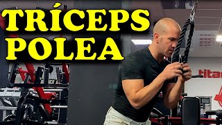 Tríceps en Polea con Cuerdas  Tips Claves [upl. by Fiden882]