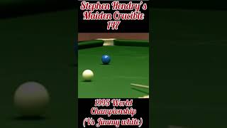 Stephen Hendry’s Maiden Crucible 147 short snooker [upl. by Yoral]