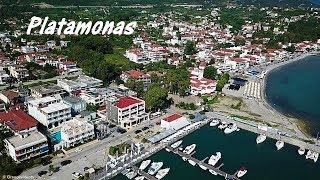 Platamonas Platamon Katerini Pieria Central Macedonia Greece Drone Πλαταμώνας Πιερίας Κ Μακεδονία [upl. by Tloh]