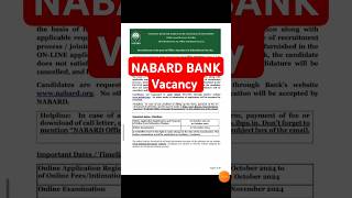 NABARD Bank Recruitment Official Notification out Office Attendant Vacancy [upl. by Sivar]