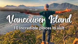 VANCOUVER ISLAND BC CANADA  10 INCREDIBLE places to visit on Vancouver Island [upl. by Ignazio704]