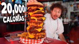 El restaurante con MÁS CALORÍAS en el mundo  ¡Todo es gigante 🍔😱 [upl. by Farrel385]