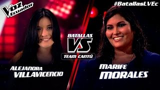 Alejandra Villavicencio vs Marifer Morales  quotA fuego lentoquot  Batallas  T2  La Voz Ecuador [upl. by Bobbye]