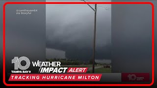 Tornados water spouts popping up across Florida ahead of Hurricane Milton [upl. by Iv]