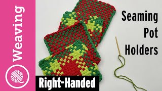 How to Seam Woven Potholders [upl. by Merola201]