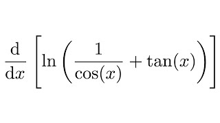 Derivative of ln1cosx  tanx [upl. by Aldred]