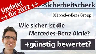 MercedesBenz Group Daimler Aktienanalyse Update 2022 Wie sicher ist die Aktie jetzt günstig [upl. by Adyahs]