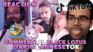 DARIO MOCCIA REAGISCE ai COMMENTI di GURULANDIA per il BLACK LOTUS  FEED TIKTOK DARIO e AGNESE [upl. by Nhguaval]