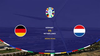 UEFA EURO 2024 Alemania vs Países Bajos SEMIFINALES SIMULACIÓN PES2021 4K [upl. by Baptista821]