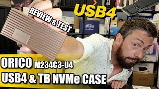 ORICO USB 4 and Thunderbolt 4 NVMe Case Review and Testing  ORICOM234C3U4 [upl. by Vinia498]